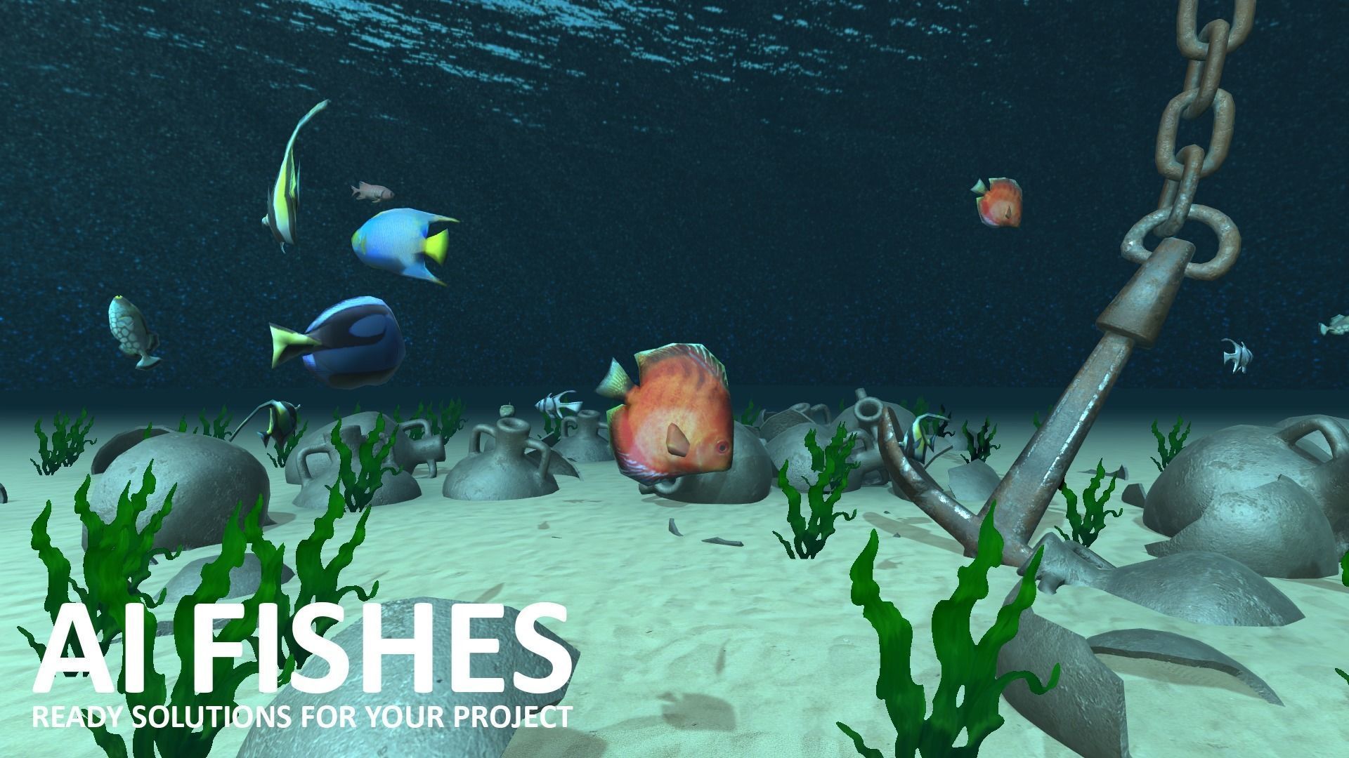 AI Fishes - ready solutions for your project for Unity Low-poly 3D model_18
