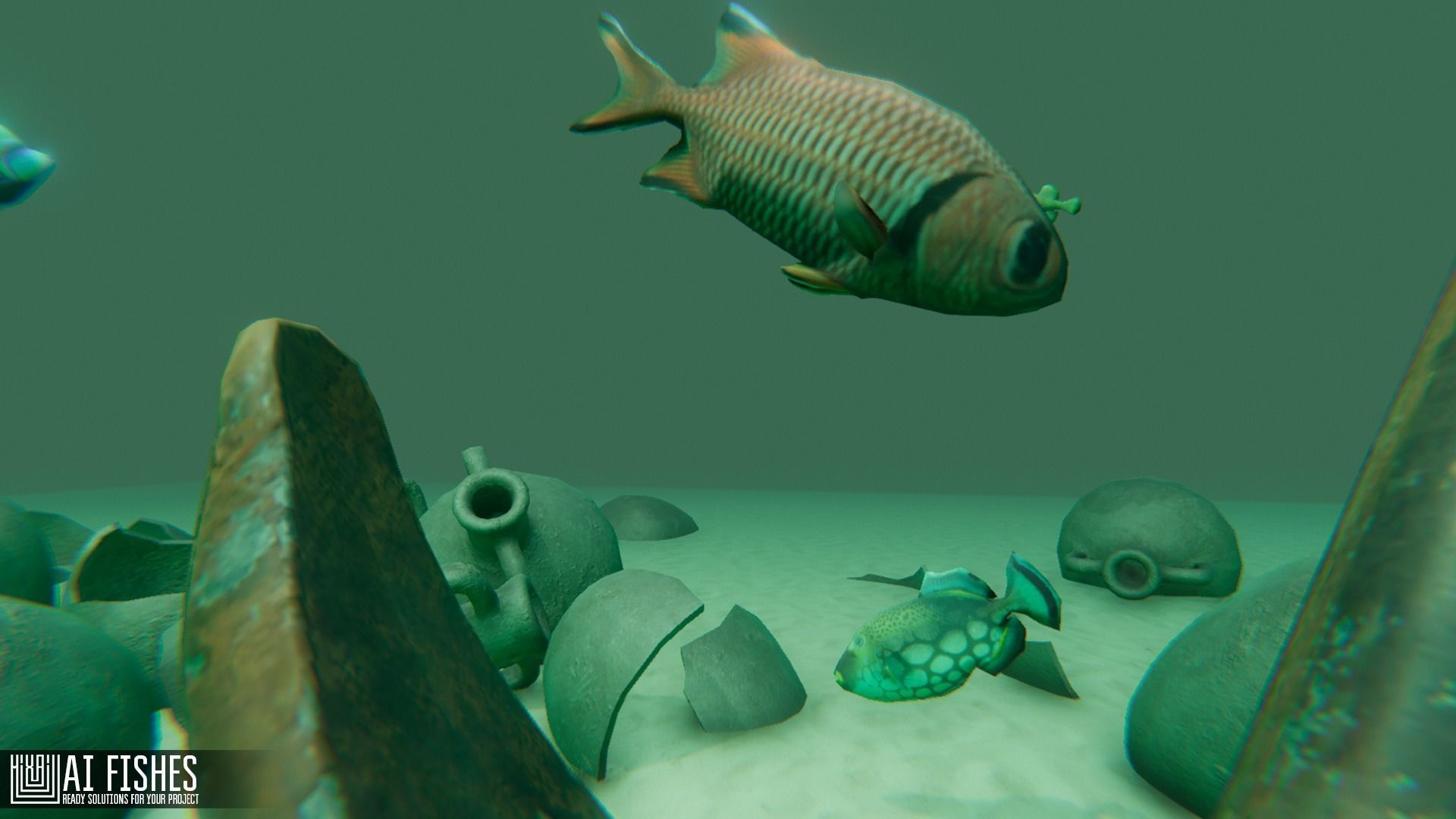 AI Fishes - ready solutions for your project for Unity Low-poly 3D model_11