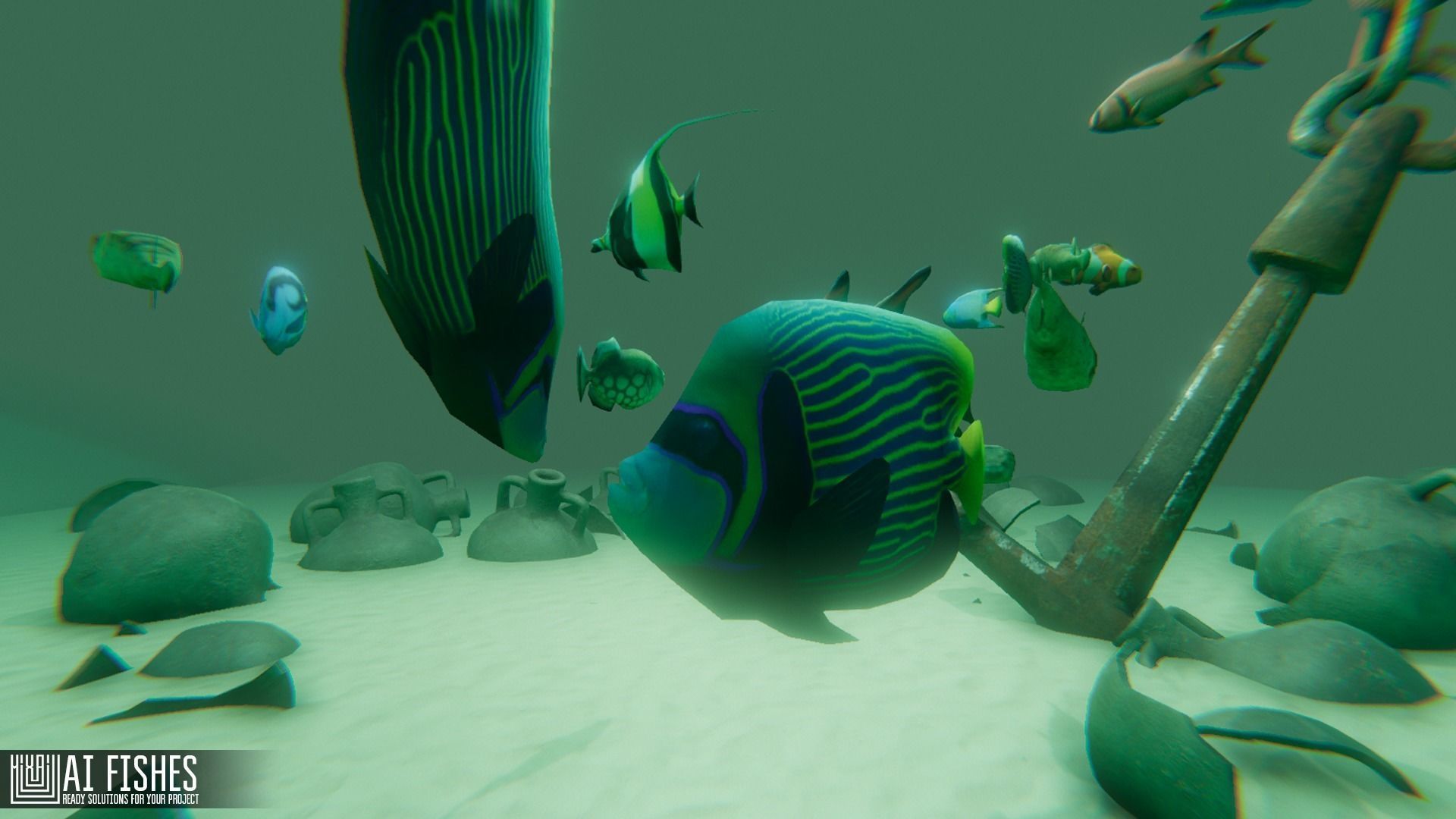 AI Fishes - ready solutions for your project for Unity Low-poly 3D model_6