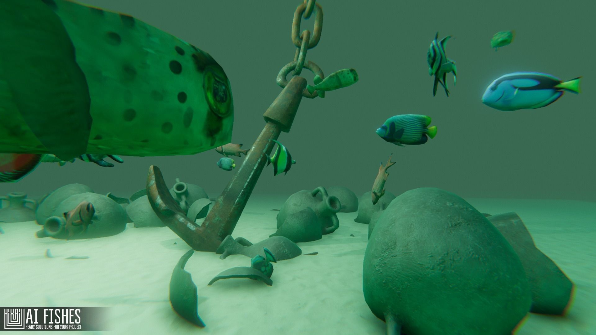 AI Fishes - ready solutions for your project for Unity Low-poly 3D model_10
