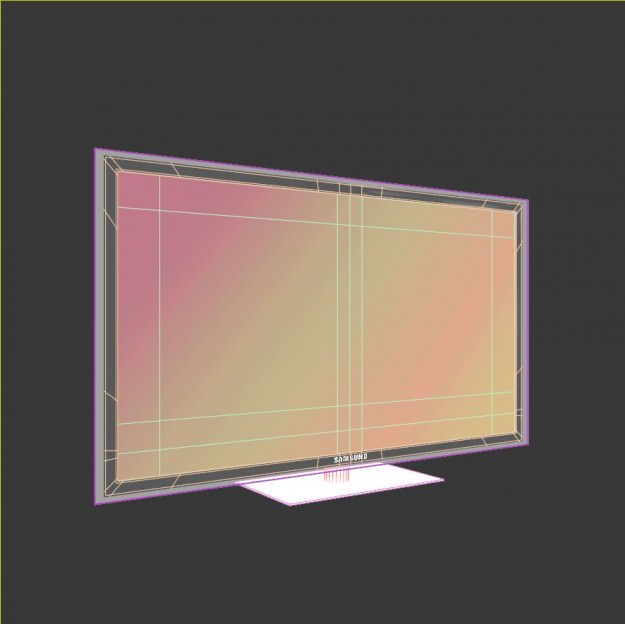 Samsung 3D plasma TV 50 3D model_3