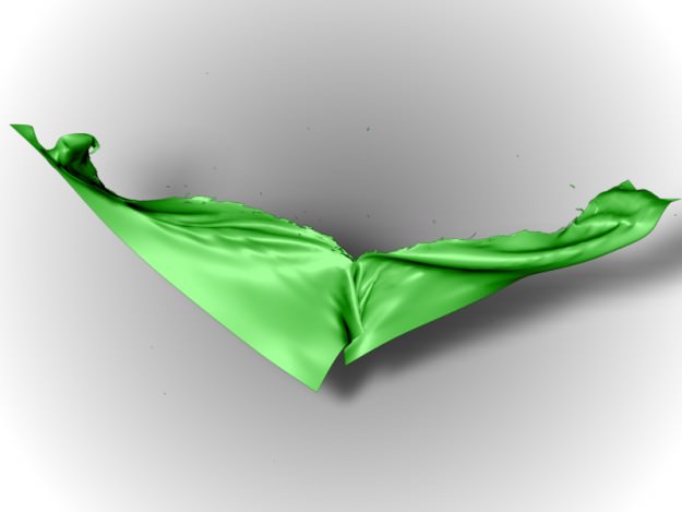 Torn Cloth 3D model_5