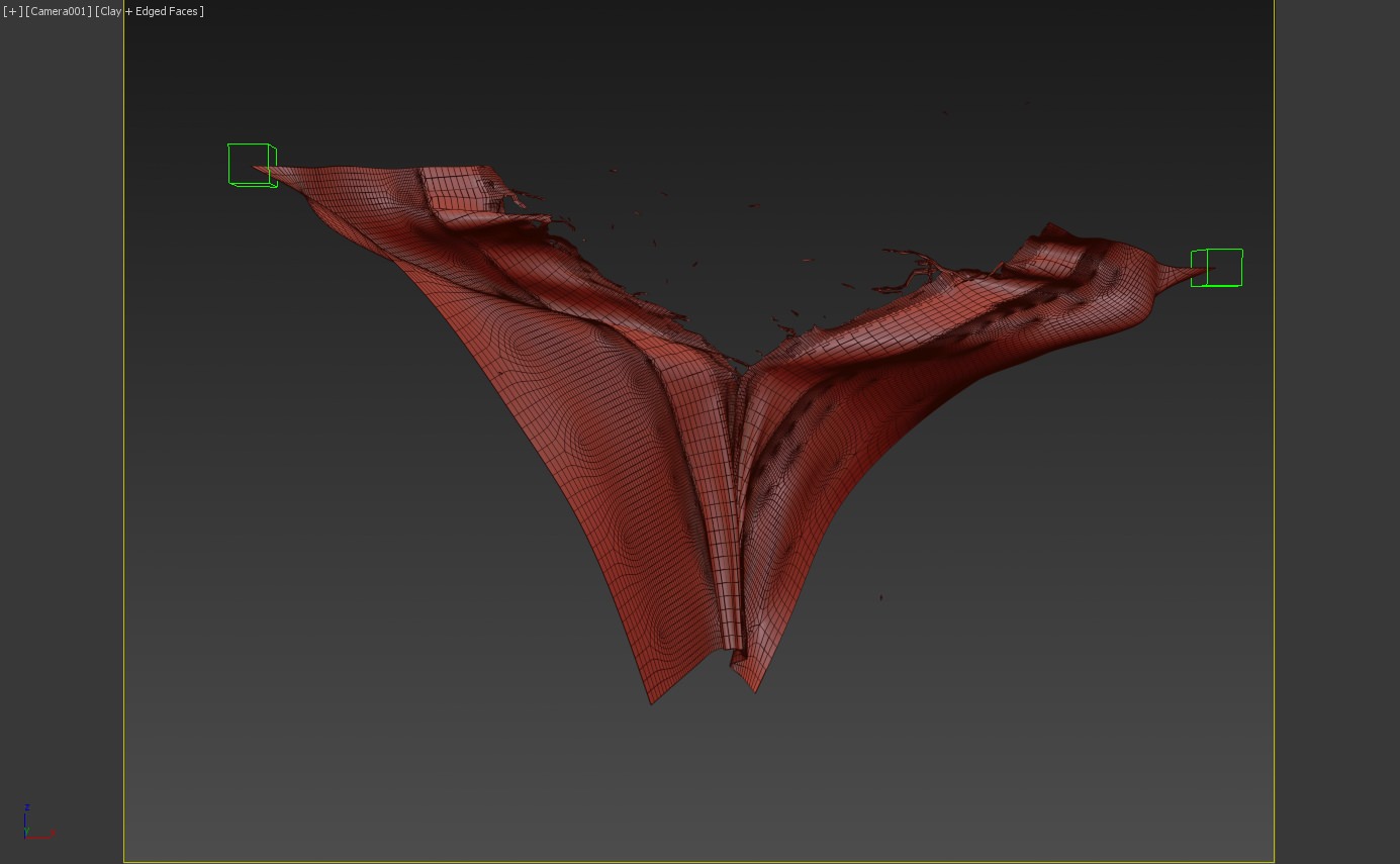 Torn Cloth 3D model_14