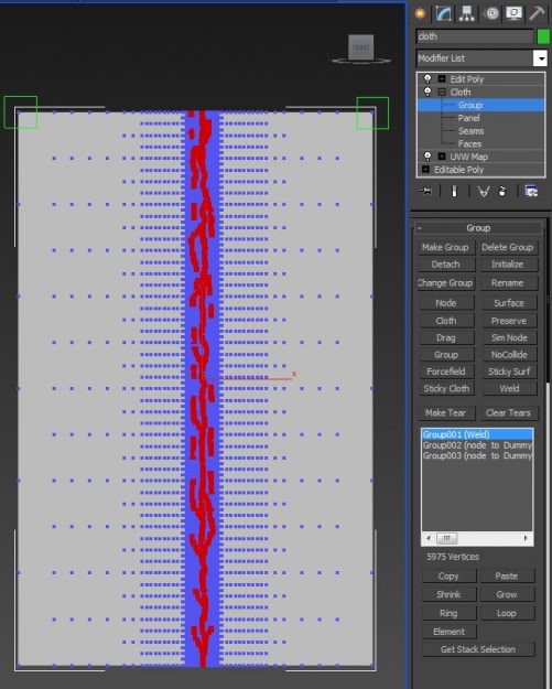 Torn Cloth 3D model_11