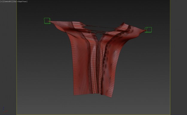Torn Cloth 3D model_12
