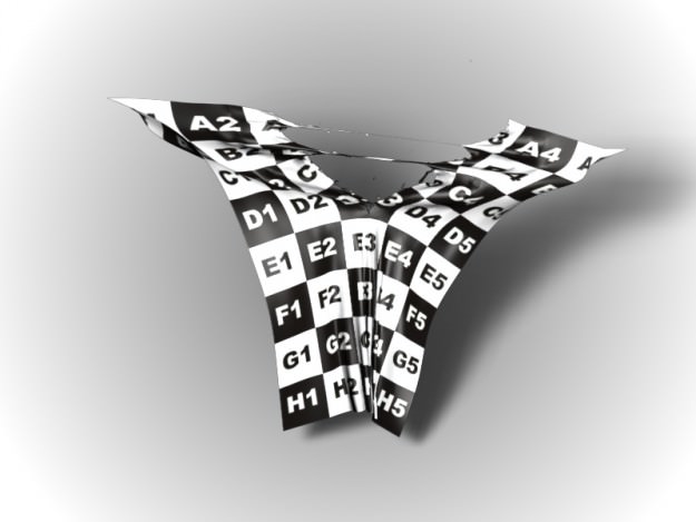 Torn Cloth 3D model_7