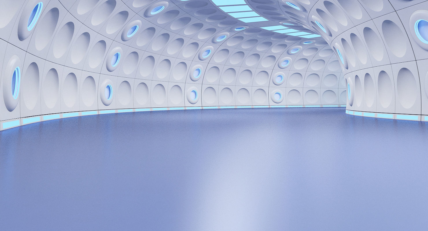 Futuristic Tunnel 3D model_7