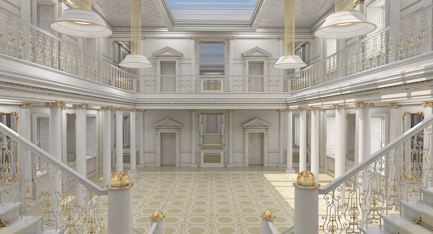 Grand Hall lobby 3D model_15