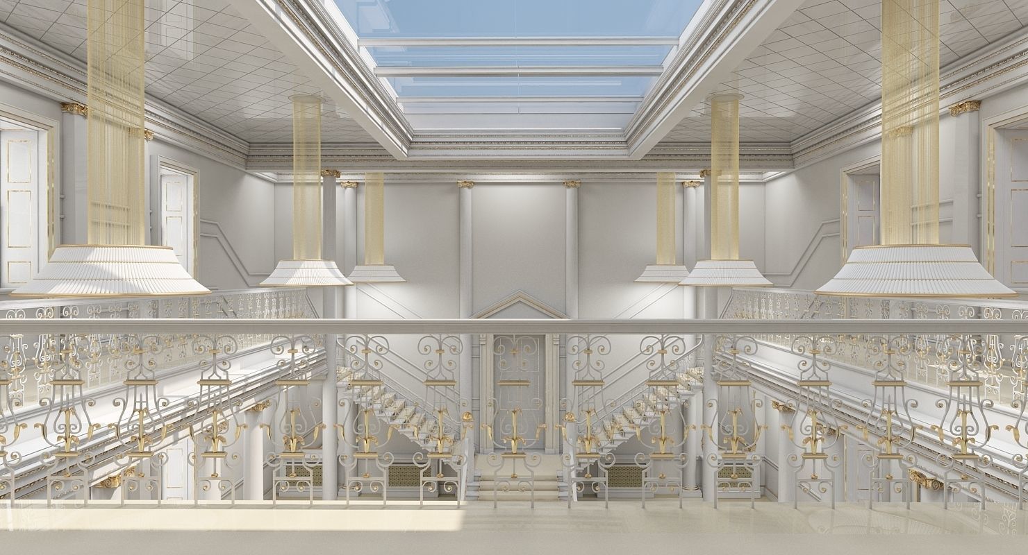 Grand Hall lobby 3D model_13