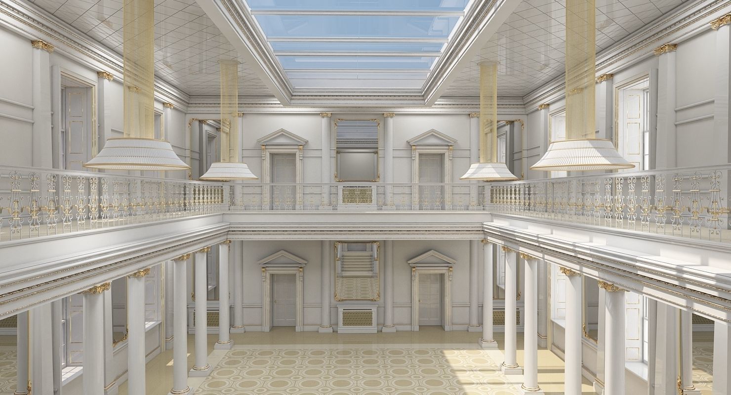 Grand Hall lobby 3D model_11