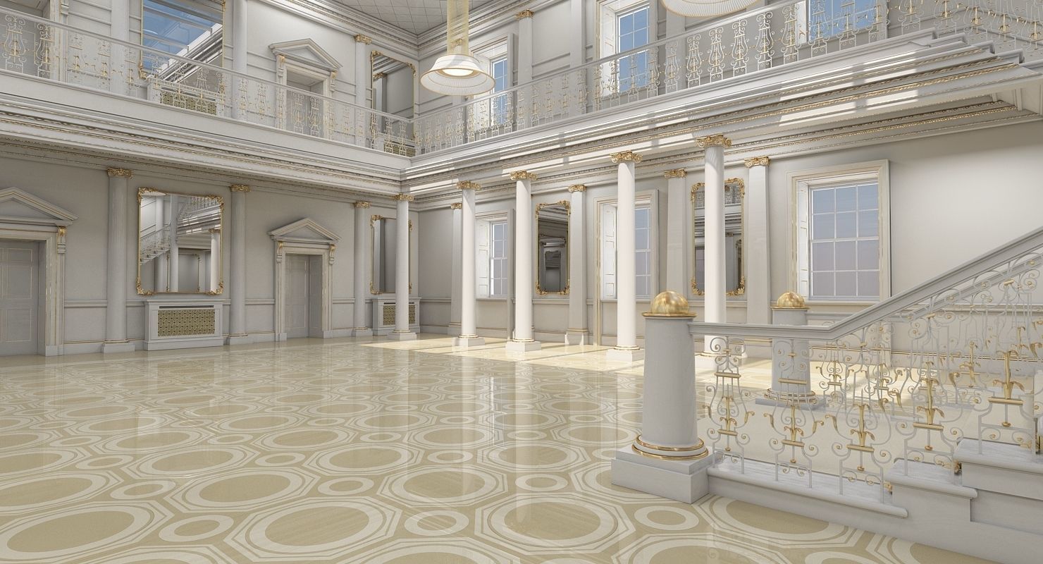Grand Hall lobby 3D model_9