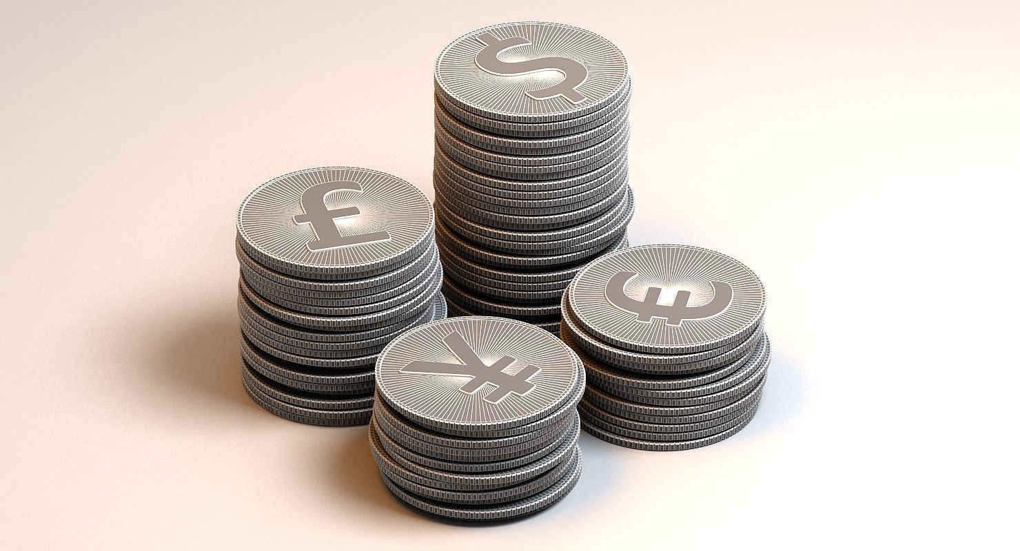 Gold Coins 3D model_1