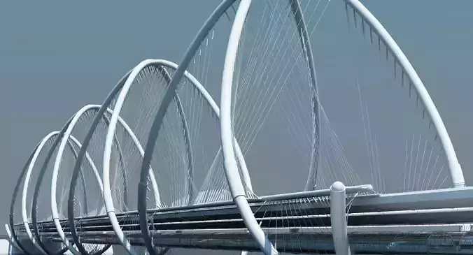 Futuristic Suspension Bridge 1