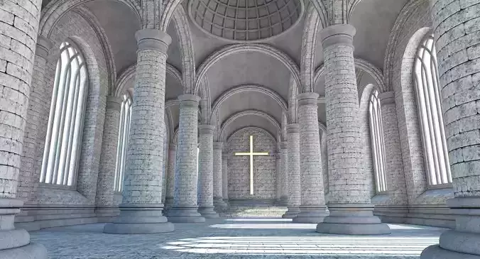 Cathedral Interior 1 3D model
