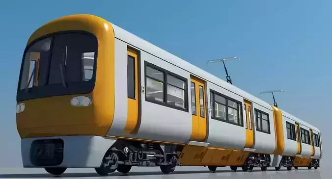 3D Train 05 3D model
