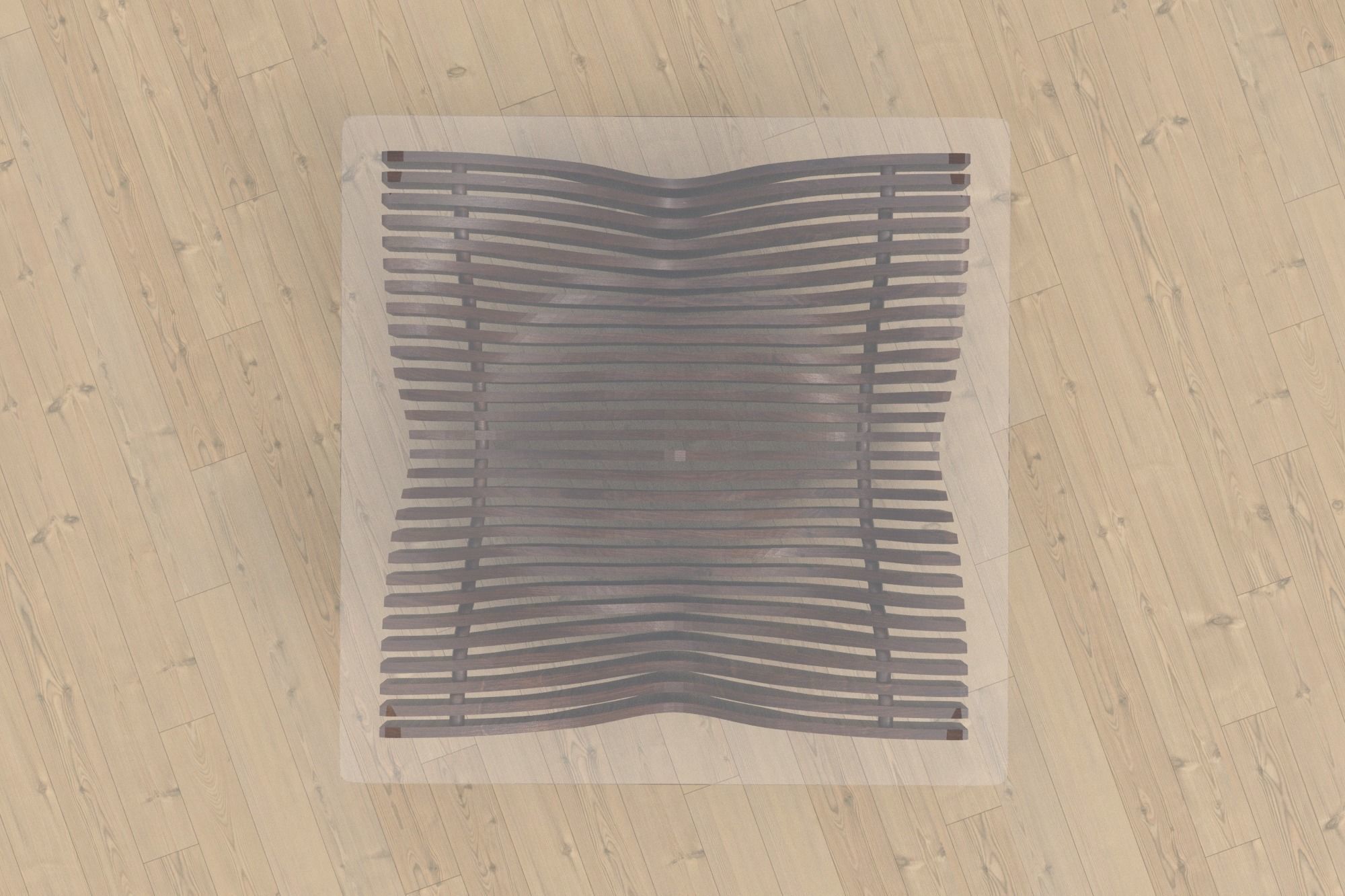 Parametric table Low-poly 3D model_4