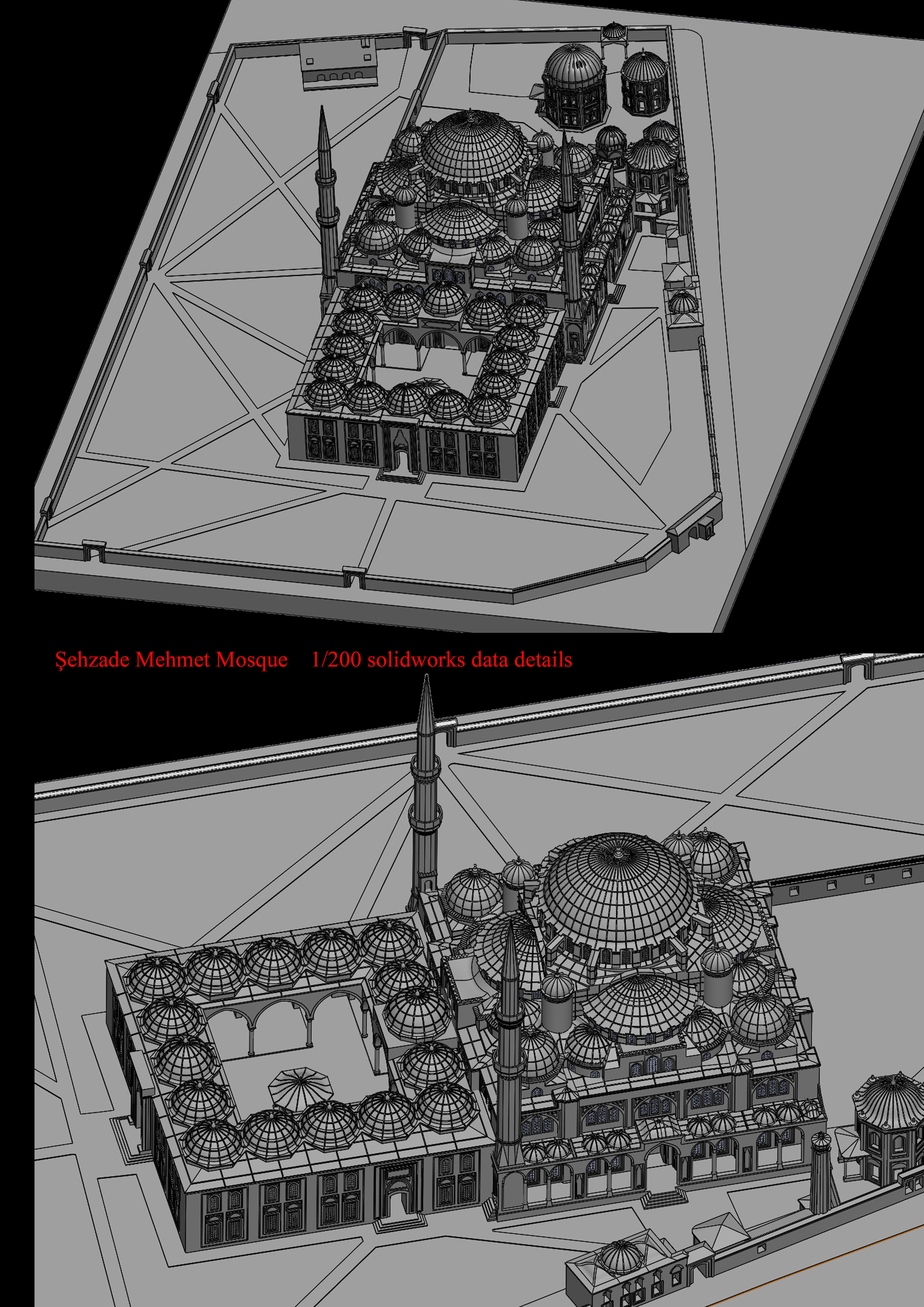 sehzade mehmet cami 3D print model_13