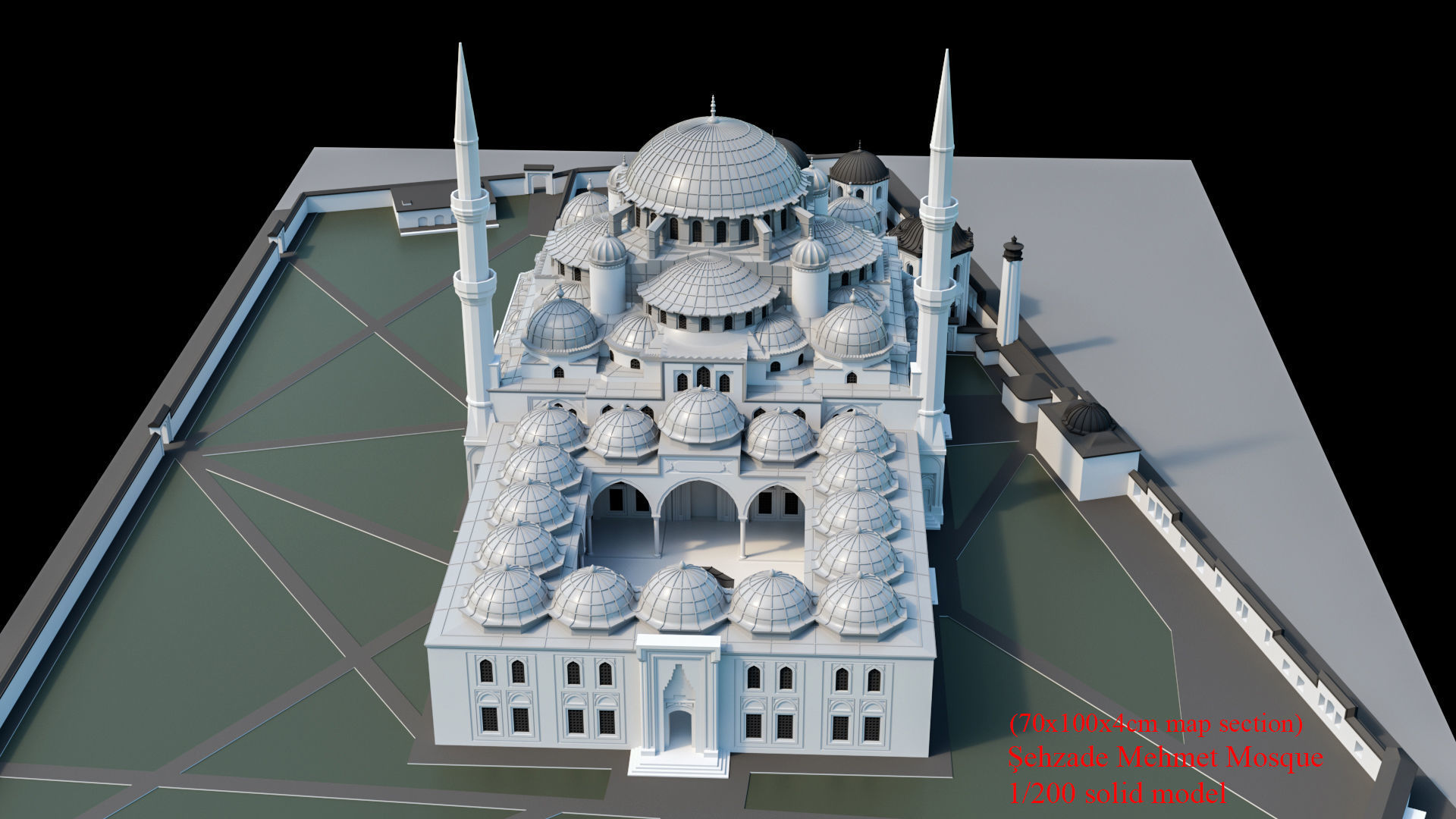 sehzade mehmet cami 3D print model_3