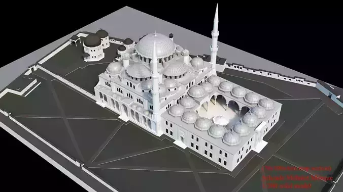 sehzade mehmet cami 3D print model