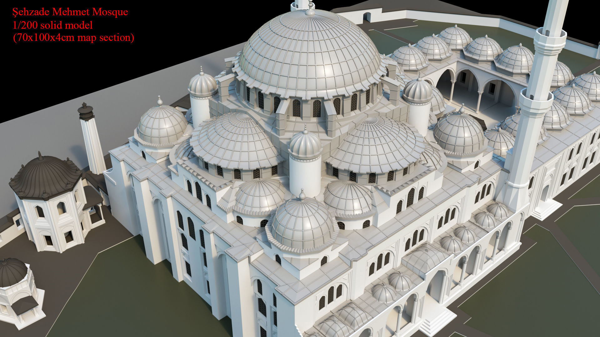 sehzade mehmet cami 3D print model_8