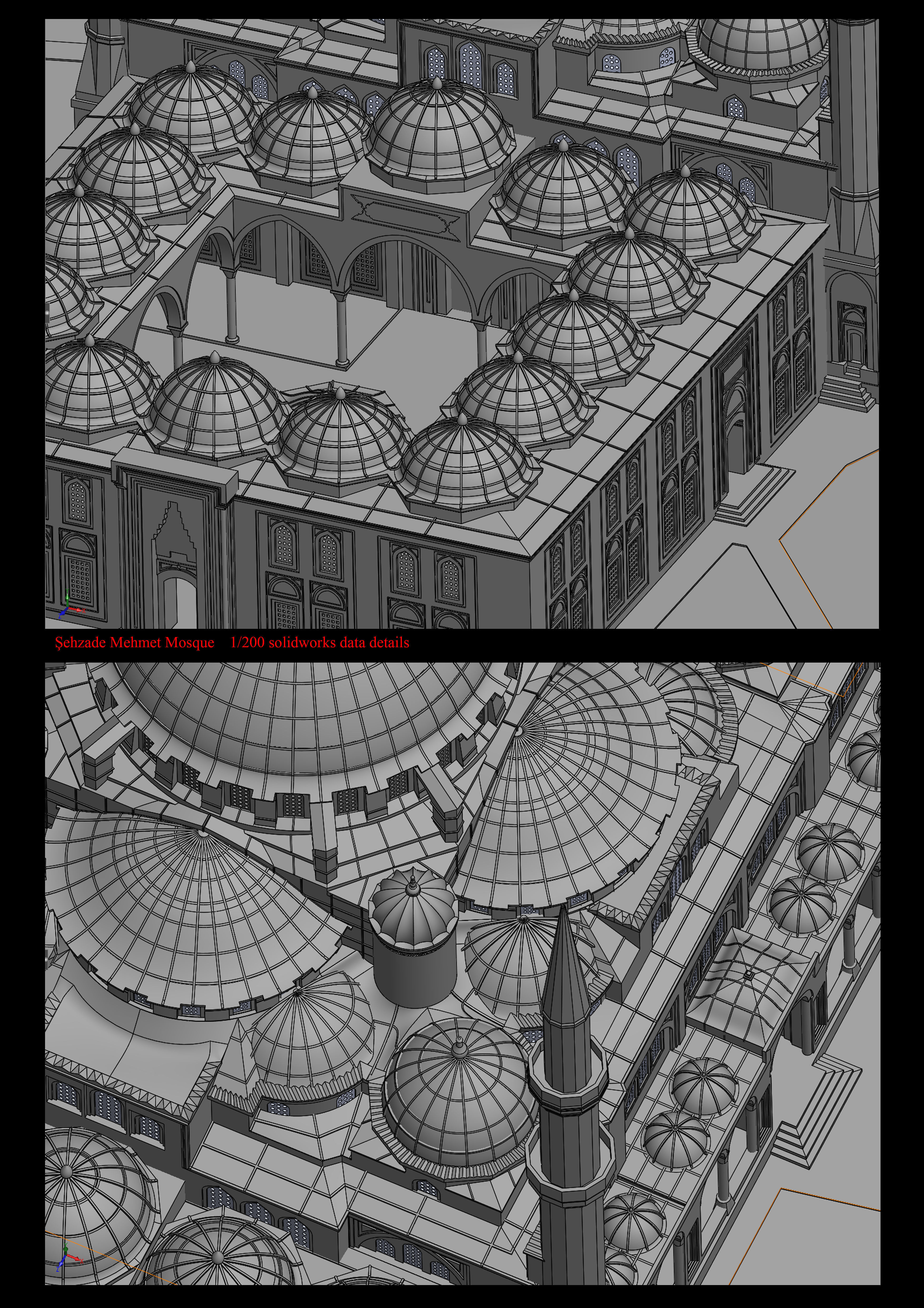 sehzade mehmet cami 3D print model_12