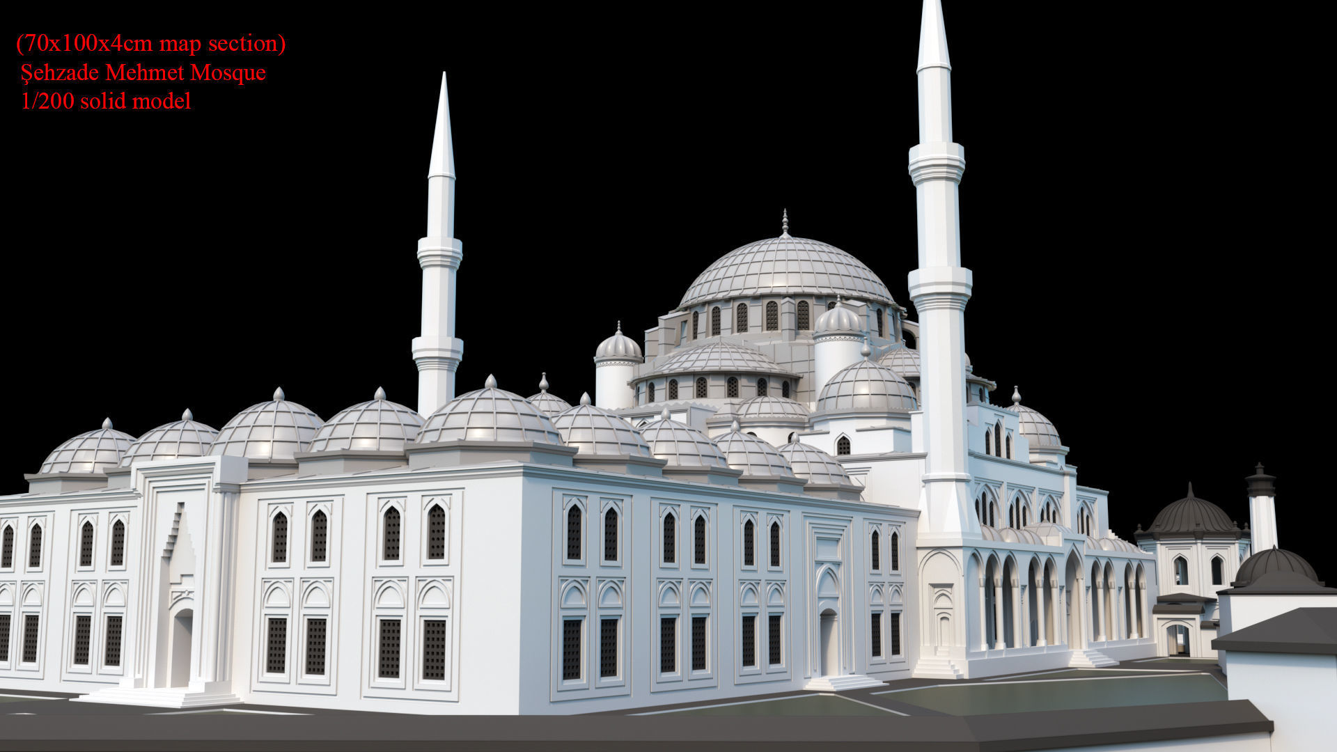 sehzade mehmet cami 3D print model_10