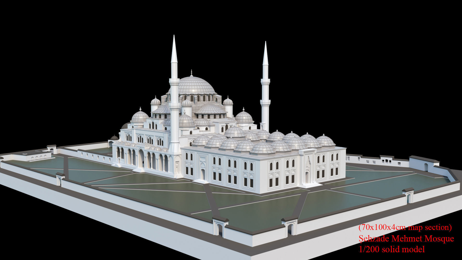 sehzade mehmet cami 3D print model_2
