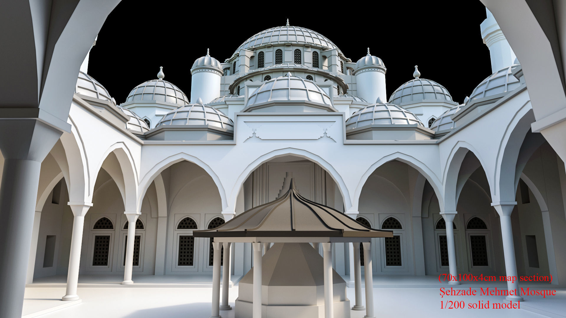 sehzade mehmet cami 3D print model_7