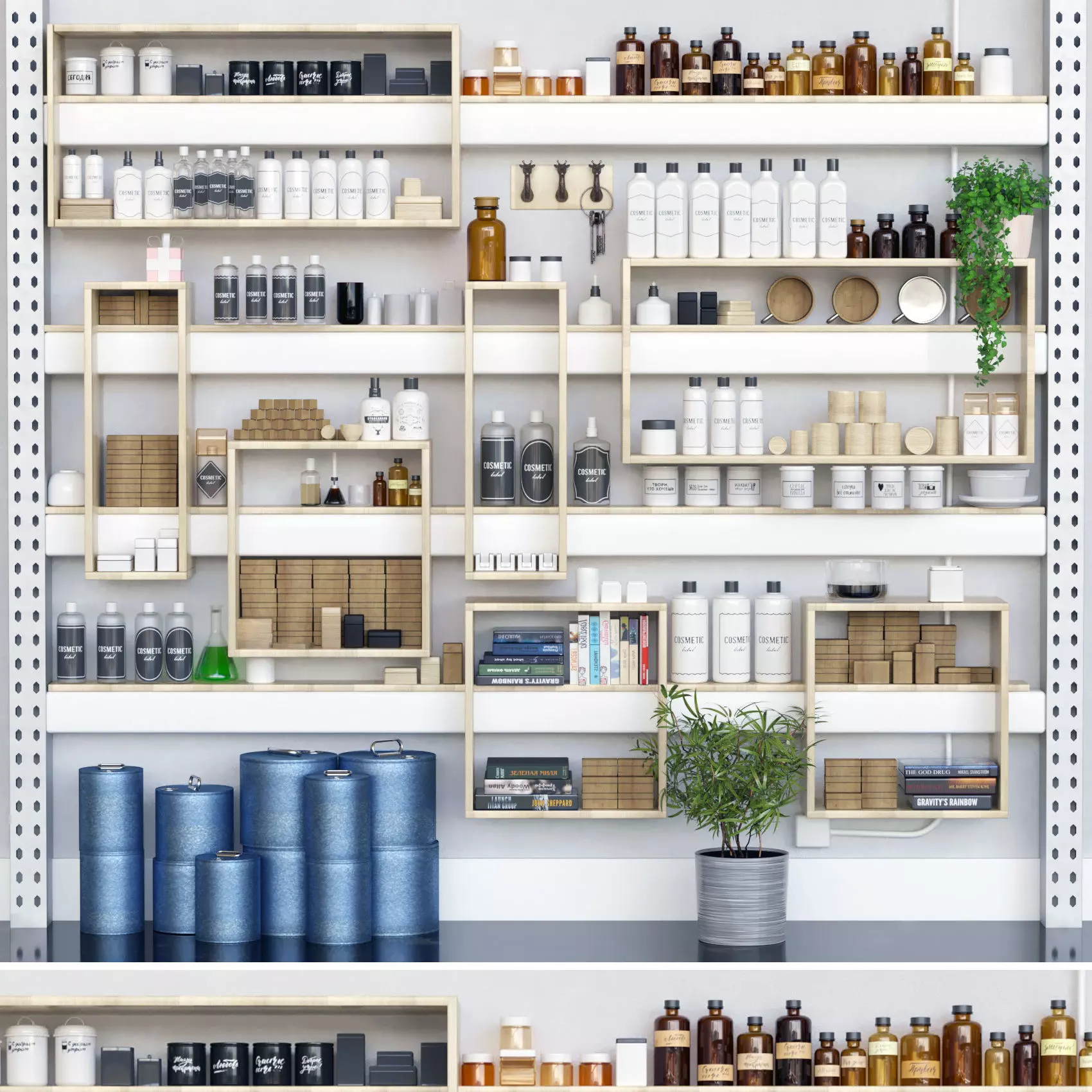Elements of decor for the beauty salon 3D model