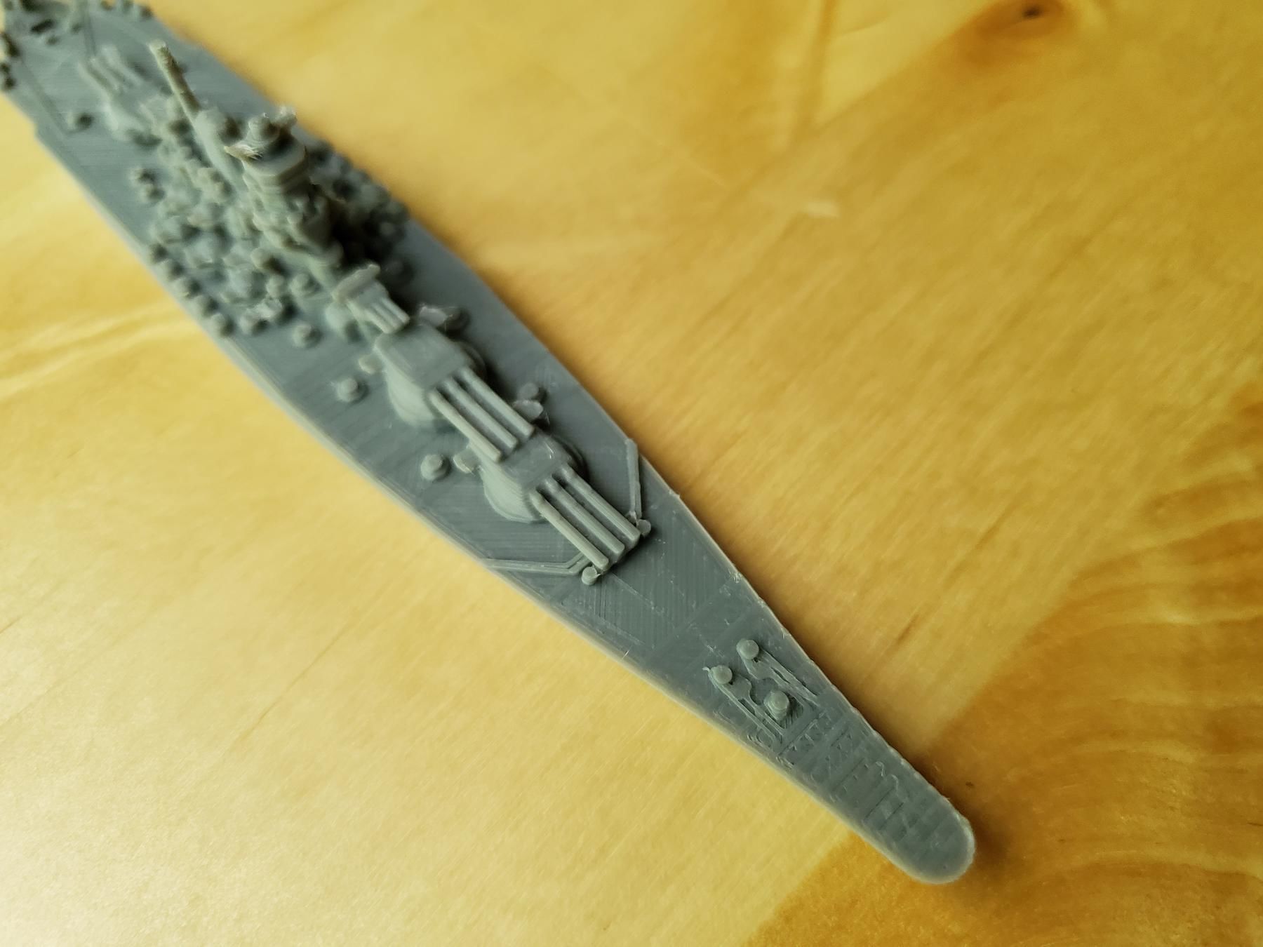Japanese Yamato Class Battleship 3D print model_4