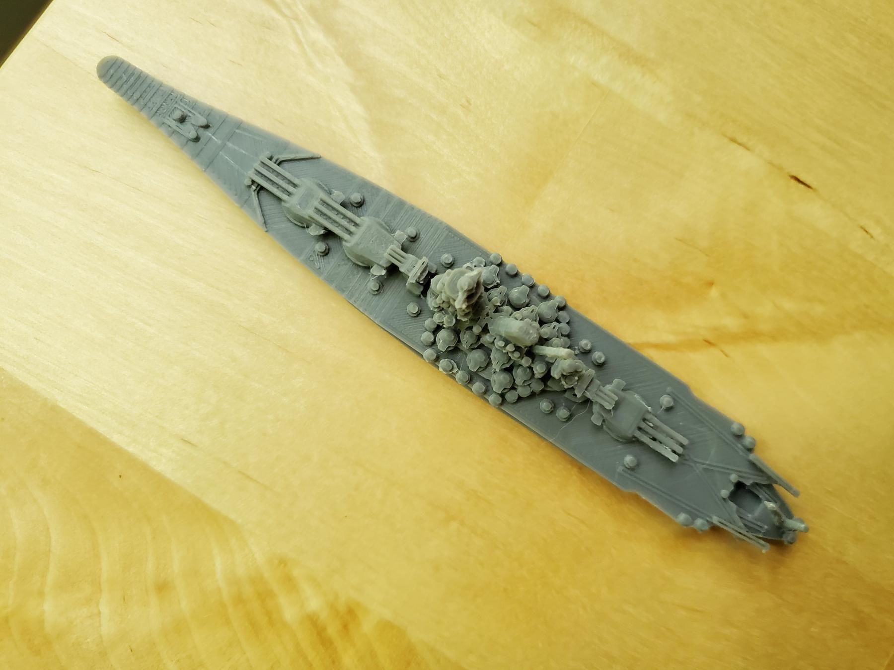 Japanese Yamato Class Battleship 3D print model_13