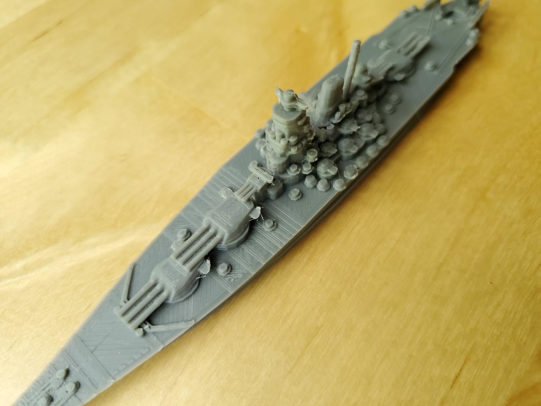 Japanese Yamato Class Battleship 3D print model_11