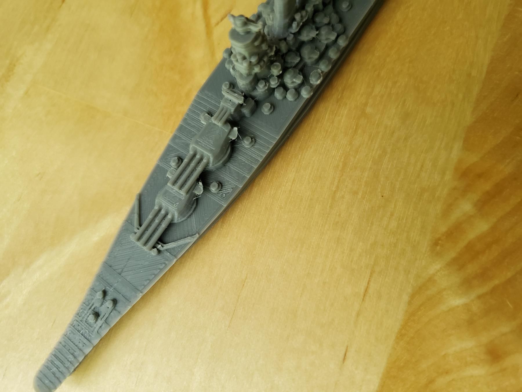 Japanese Yamato Class Battleship 3D print model_8