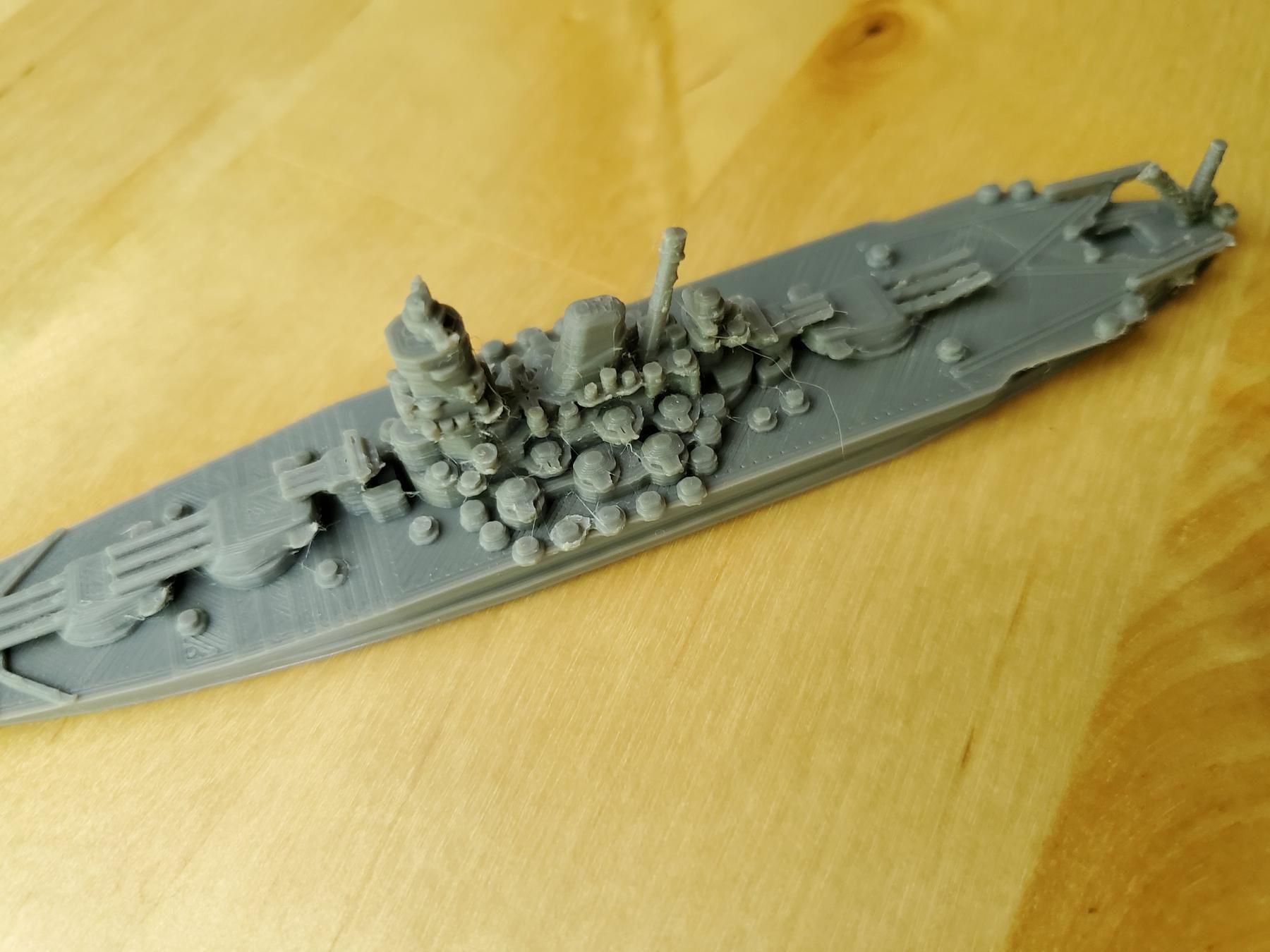 Japanese Yamato Class Battleship 3D print model_5