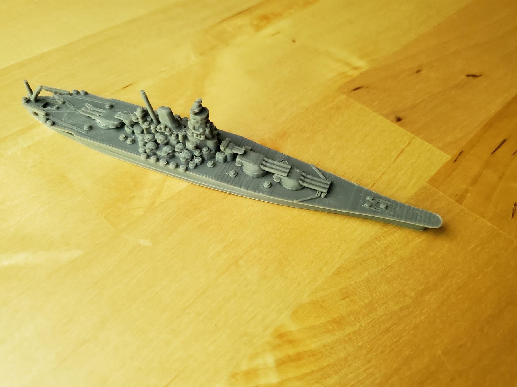 Japanese Yamato Class Battleship 3D print model_3