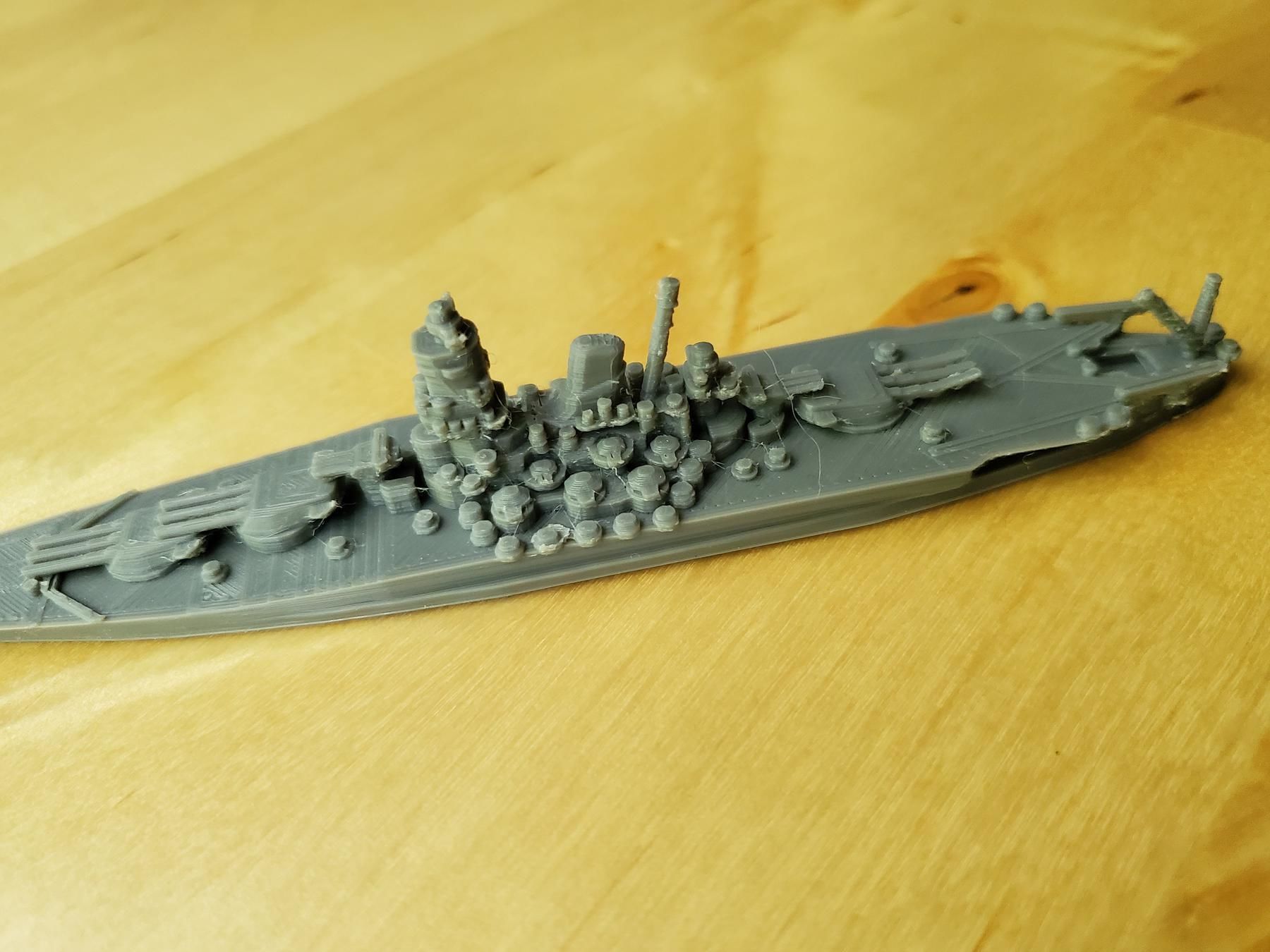 Japanese Yamato Class Battleship 3D print model_10