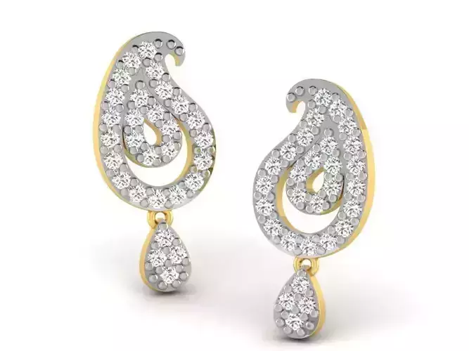 Drop Earrings With Diamonds  1