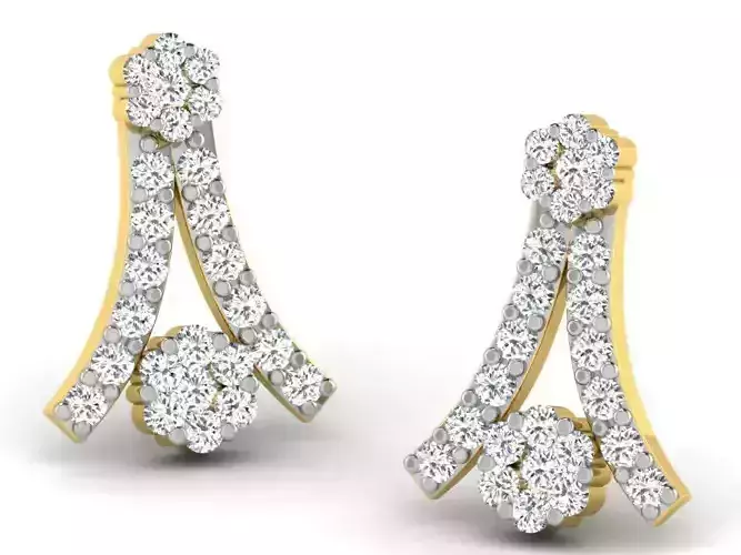 Drop Earrings With Diamonds  2