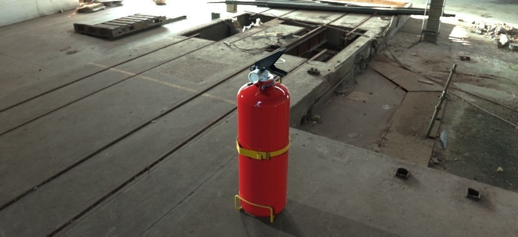 2Ltr Fire Extinguisher  Free 3D model_4