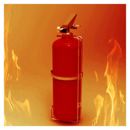 2Ltr Fire Extinguisher  Free 3D model_1