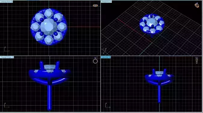 Round Shaped Pendant With Gem 11