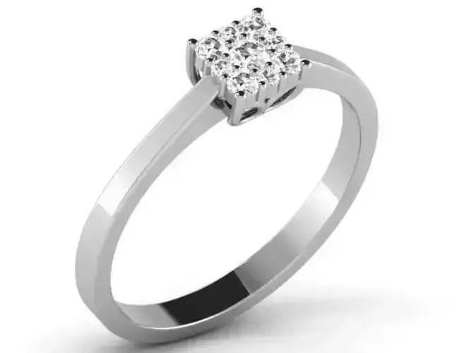 Silver Ring With Diamonds 1
