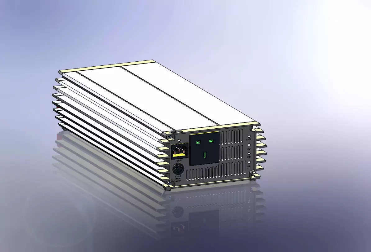 2000W 12V Inverter Finished Free 3D model