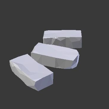 Red Bricks Pack Low-poly and Photoscanned Low-poly 3D model_5