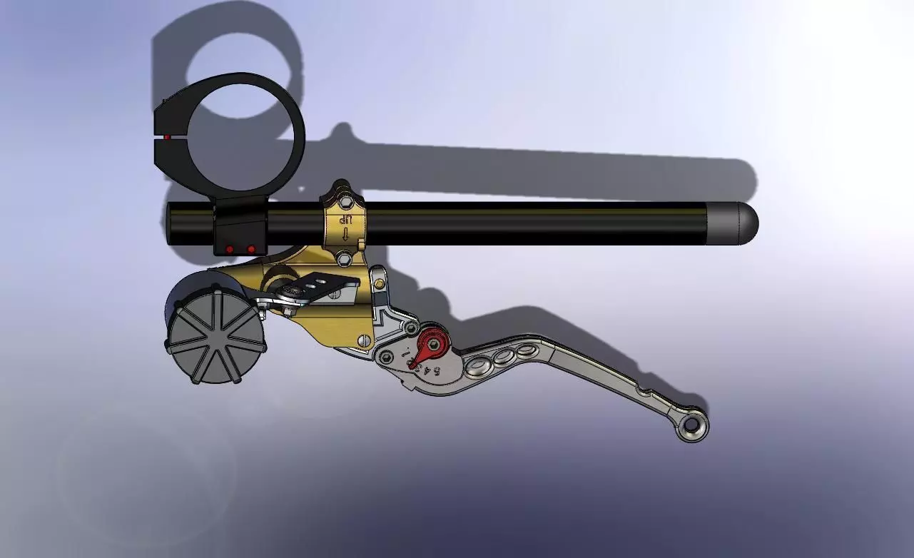 Clip-On hydraulic brake actuator Free 3D model