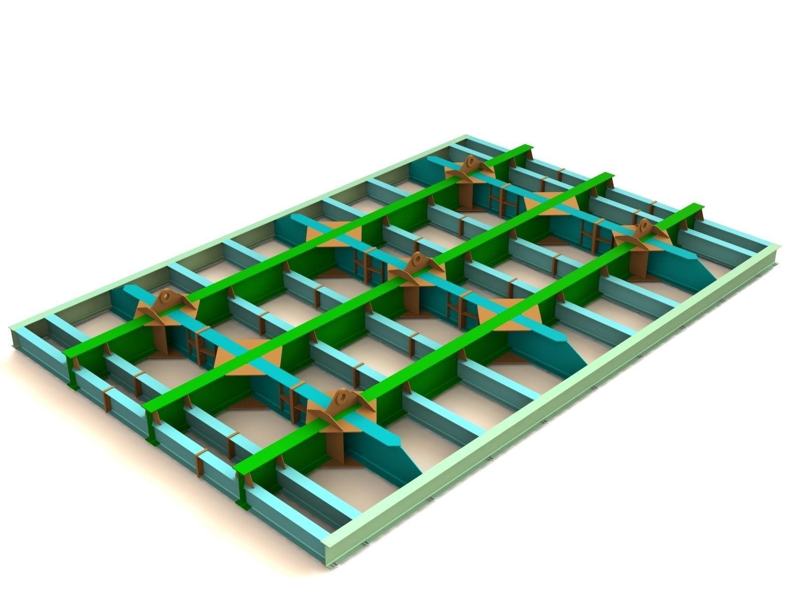 Lifting beam Free 3D model_0