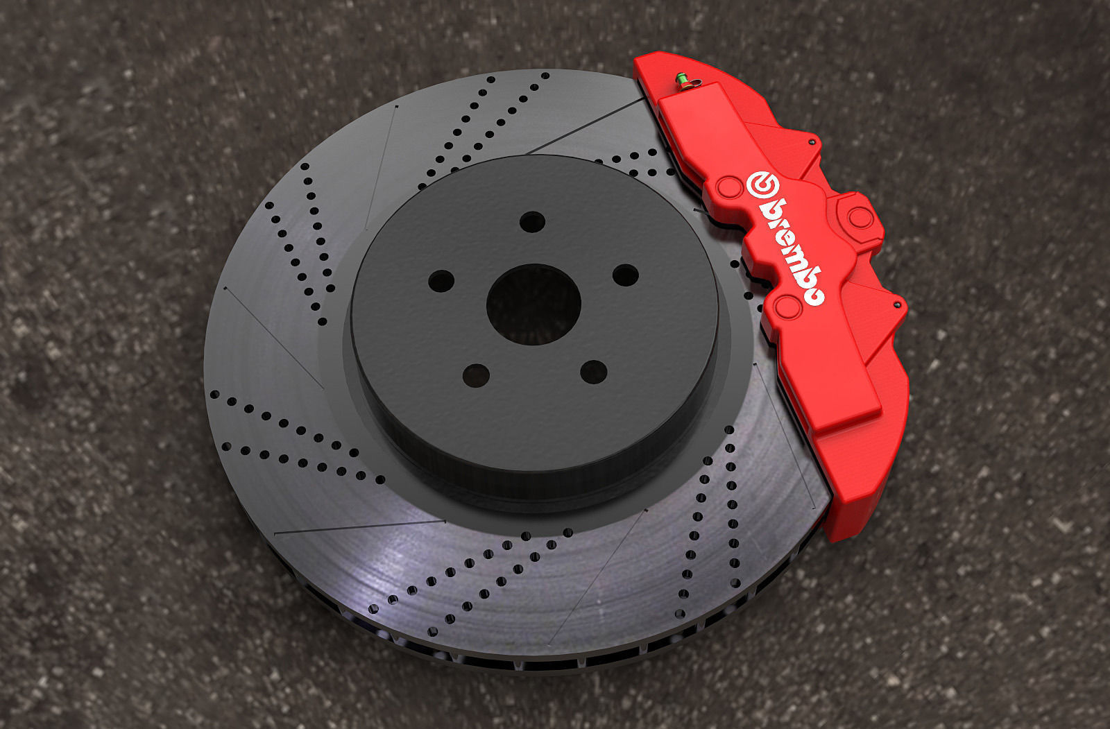 Brake Disc Brembo Free 3D model_8
