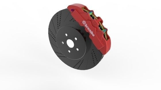 Brake Disc Brembo Free 3D model_1