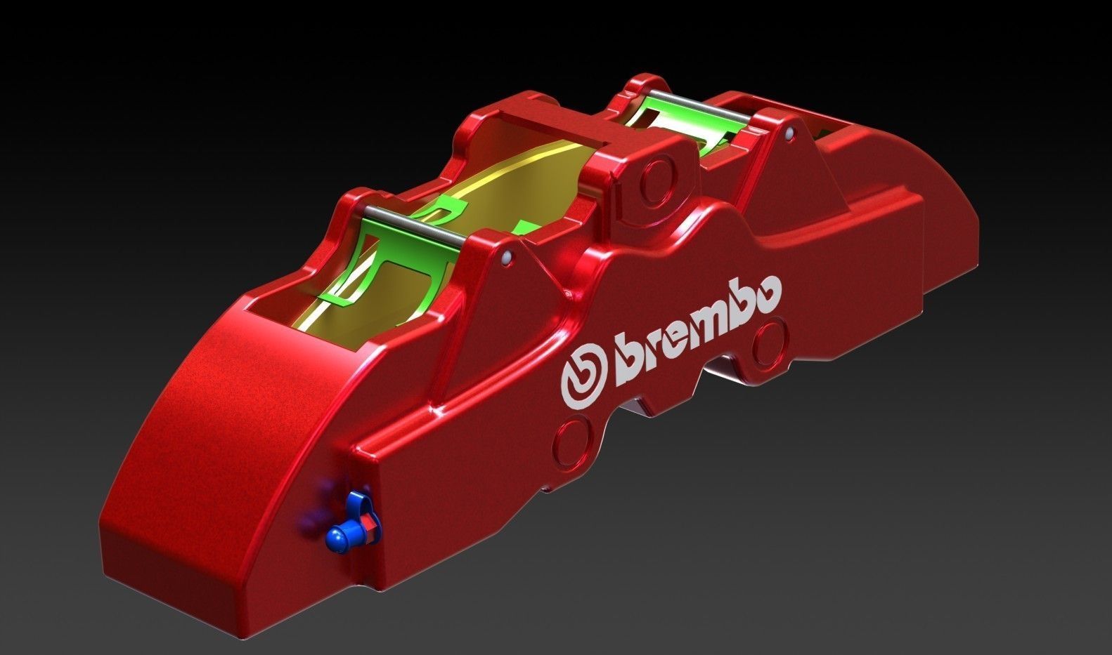 Brake Disc Brembo Free 3D model_10
