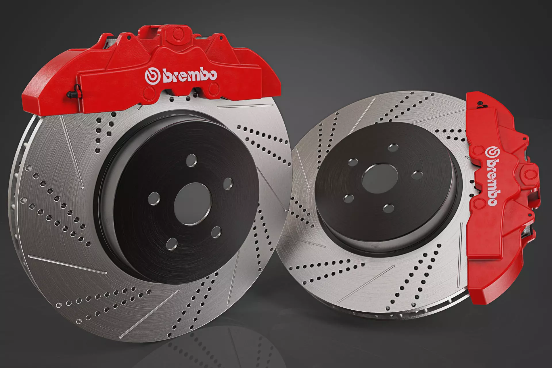Brake Disc Brembo Free 3D model_0